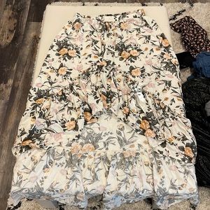 American Eagle long floral skirt